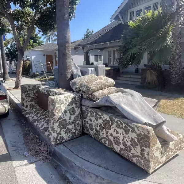 Curbside Junk Removal Pick up for Client In Orange County - The OC Bros