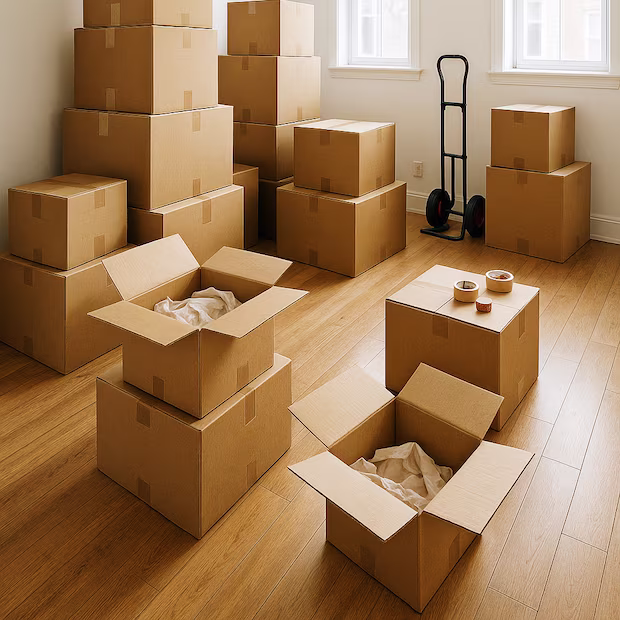 Orange County Moving Services Packaged and Ready to go - The OC Bros